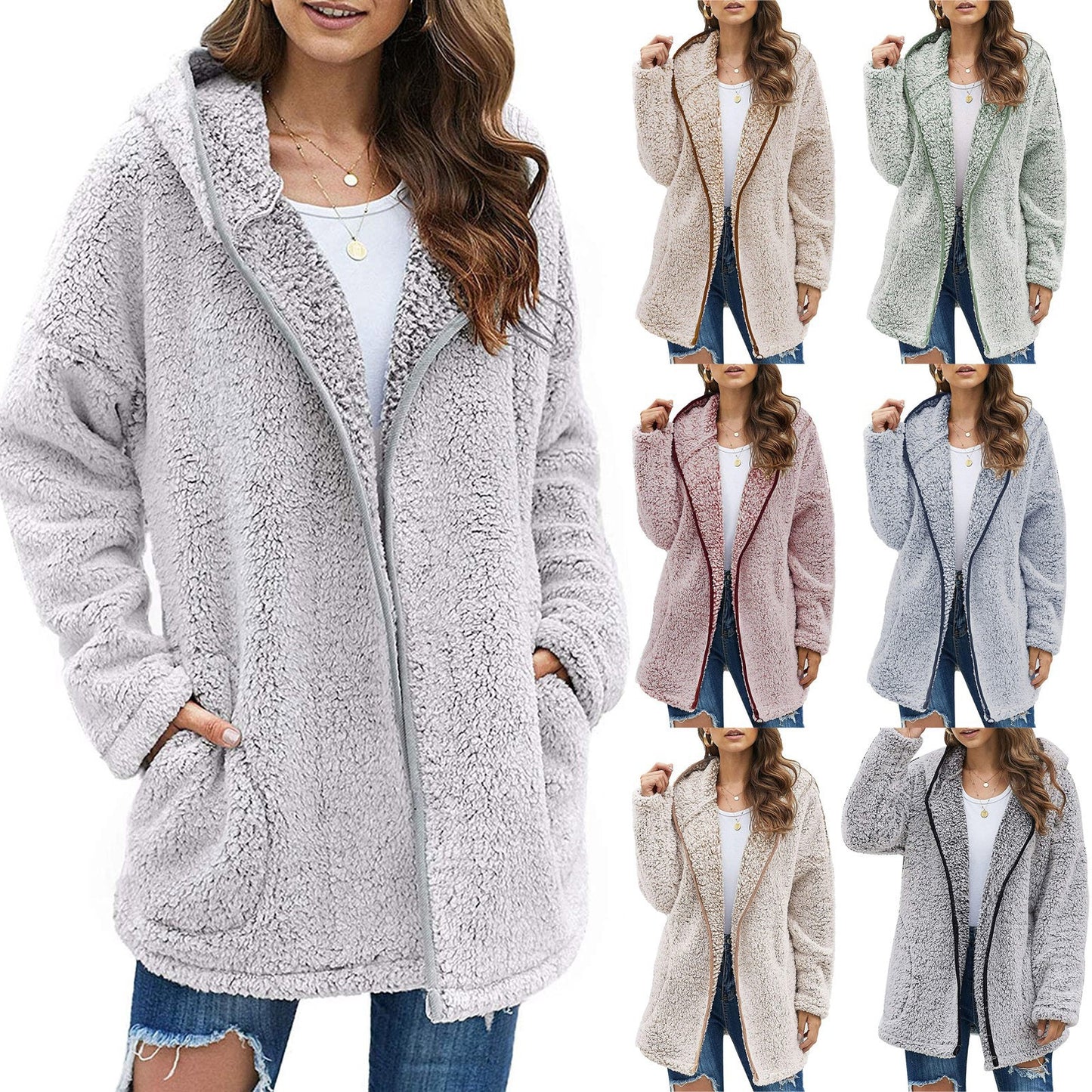 Casual Solid Color Lapel Long Sleeve Sweaters