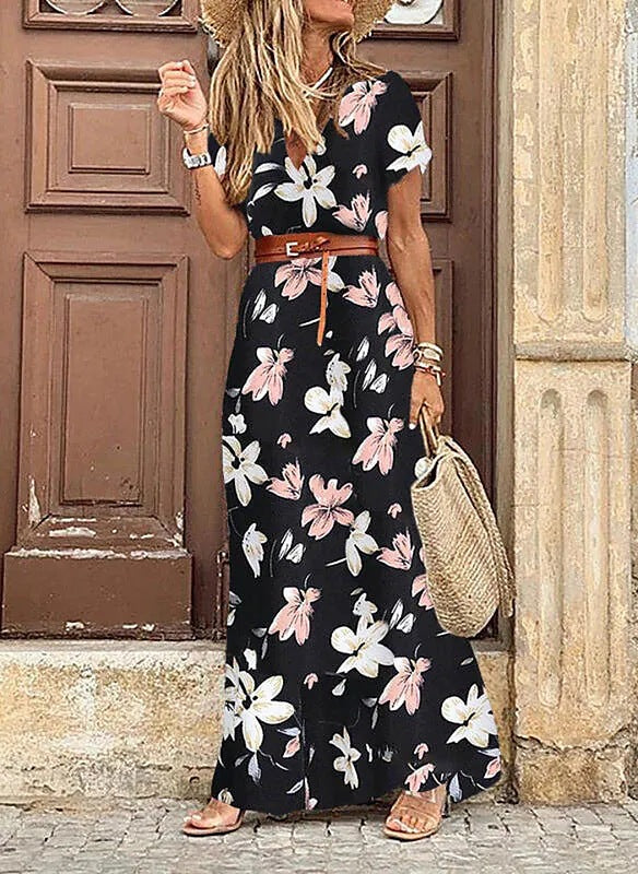 Robe à fleurs style Boho pour femmes, charmante mode