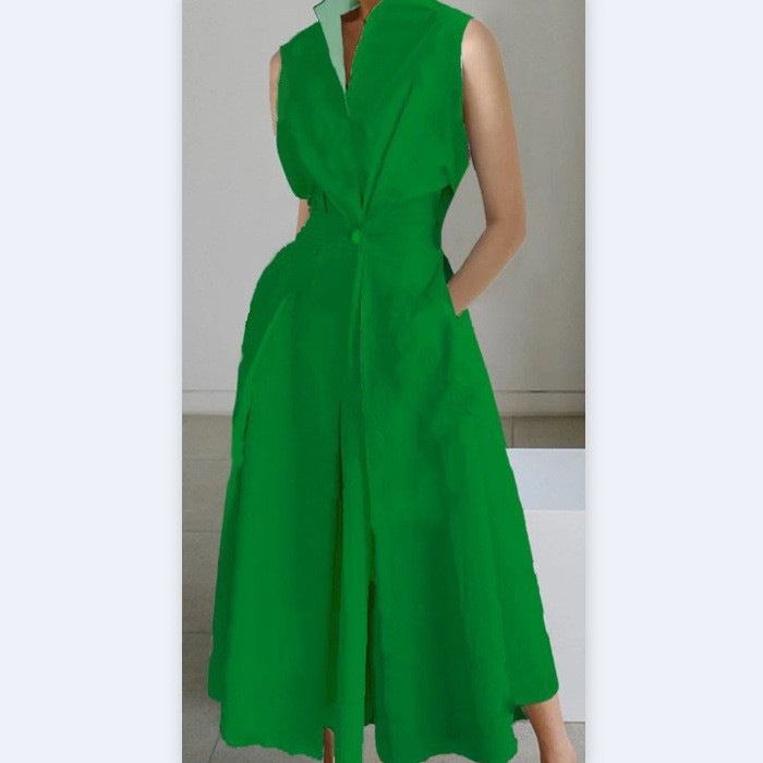 Women's Dress Summer Commuting Fashion Solid Color Dresses