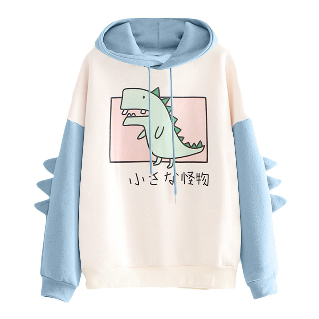 Strapazierfähige Winterpullover für Damen mit Dinosaurier-Print