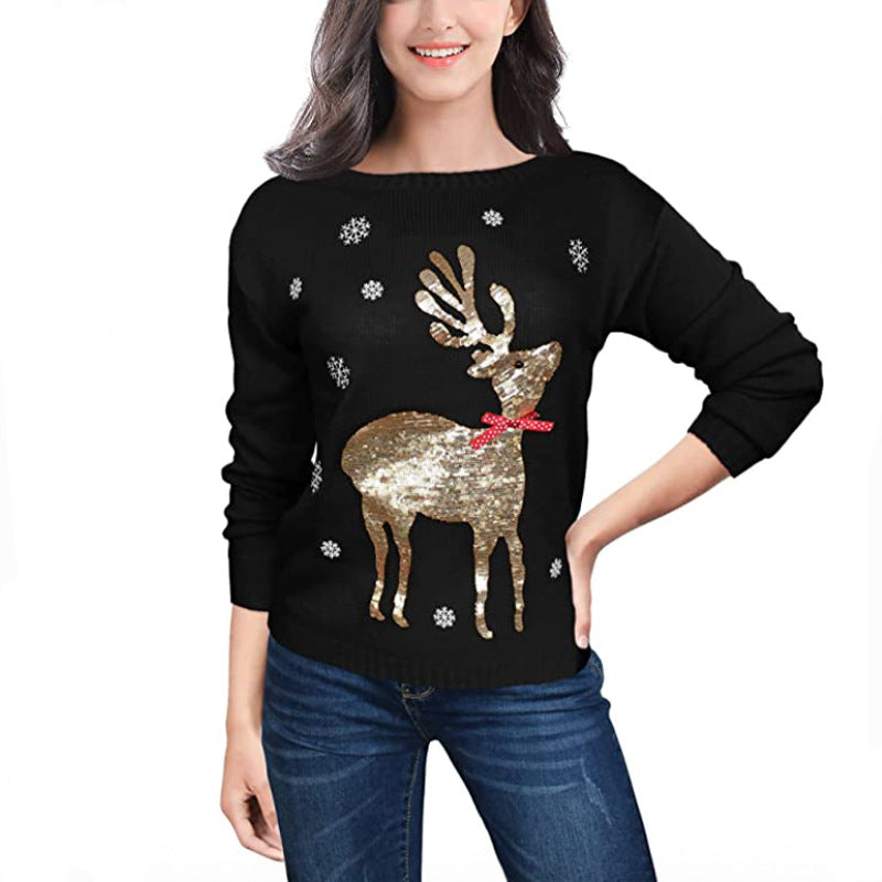 Charming Women's Christmas Winter Pullover Fashion Knitwear