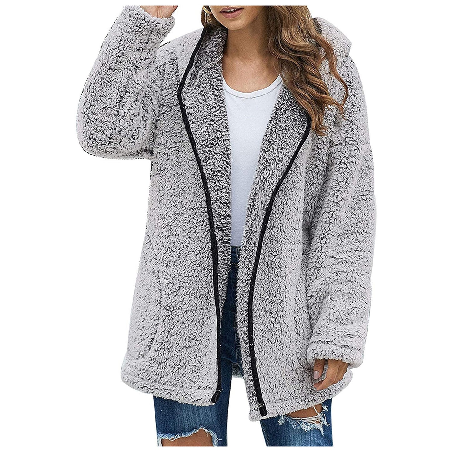 Casual Solid Color Lapel Long Sleeve Sweaters