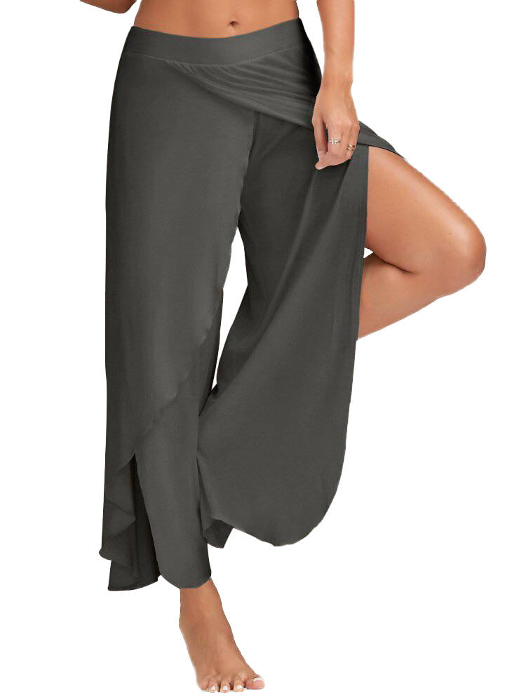 Sexy Yogahose für Damen mit weitem Bein und überkreuztem Bein für den Sommer