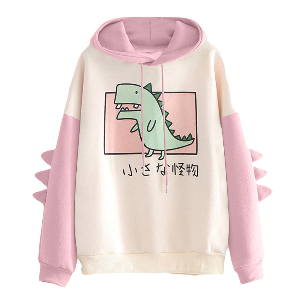 Strapazierfähige Winterpullover für Damen mit Dinosaurier-Print