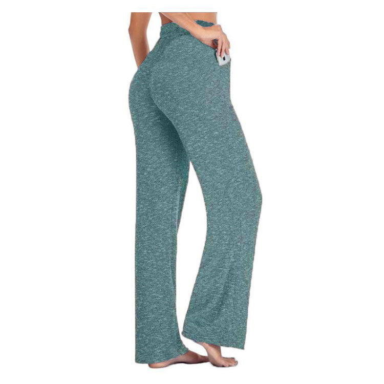 Pantalon de yoga décontracté élégant pour femmes, pantalon large