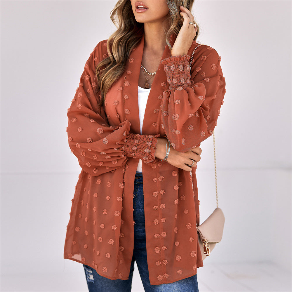 Fashion Versatile Casual Beach Shawl Chiffon Blouses