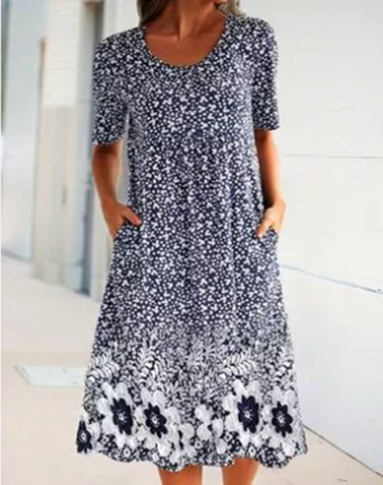 Women's Summer Printed Dress For Woman Loose Dresses