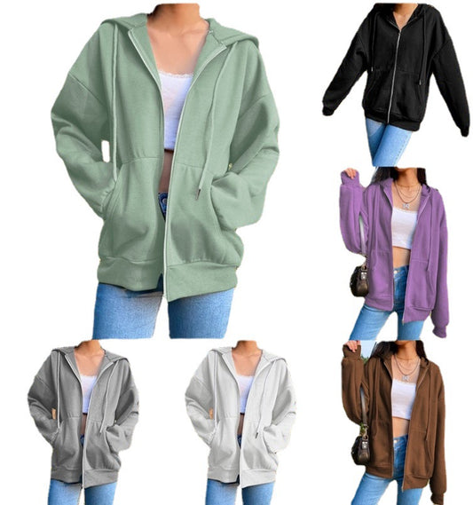 Women's Lined Fashion Long Sleeve Sports Loose Sweaters