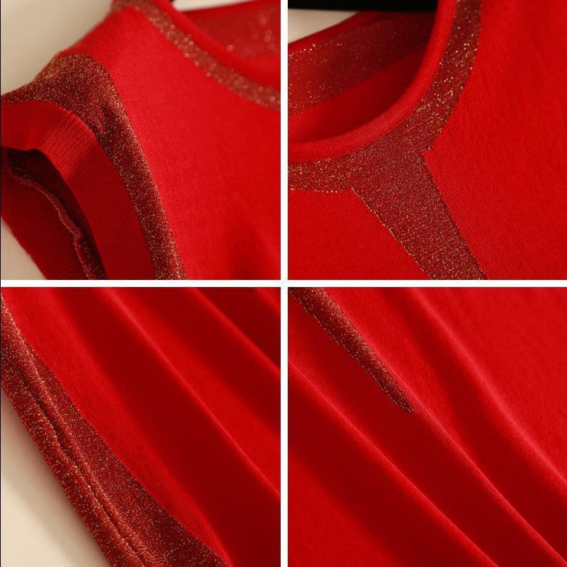 Women's Sleeve Shirt Korean Style Bright Silk Colored Knitwear