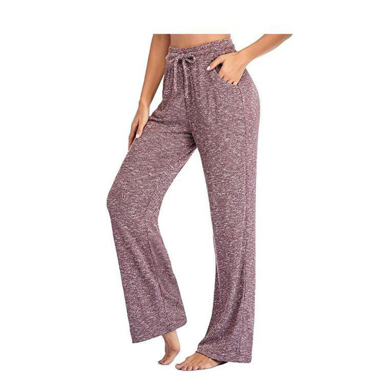 Stylish Women's Casual Yoga Trousers Wide-leg Pants