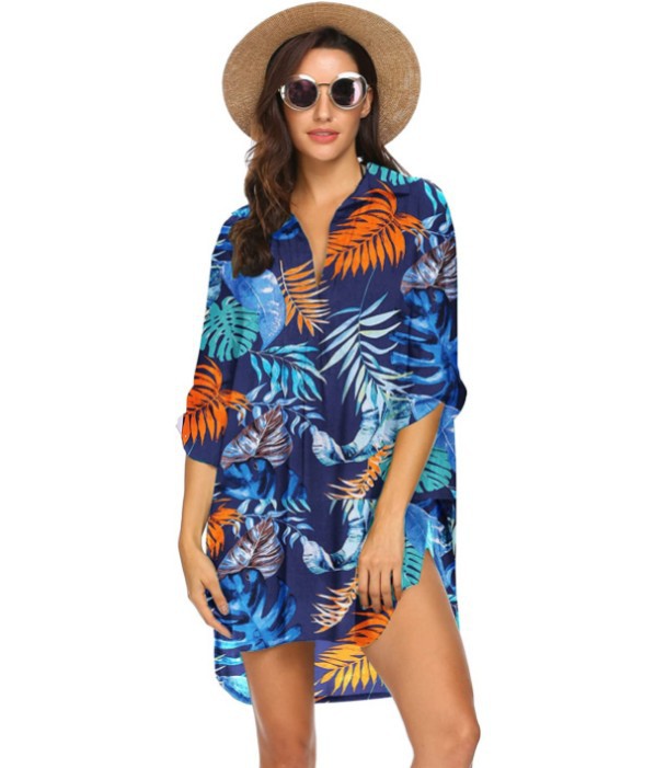 Damen Badeanzug Strand Cover Up Bikini Sonnenkleidung