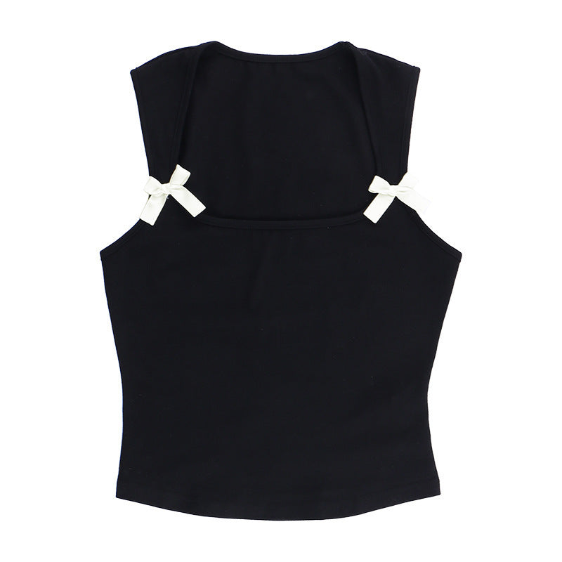 Women's Hot Bow Contrast Color Decoration Small Blouses