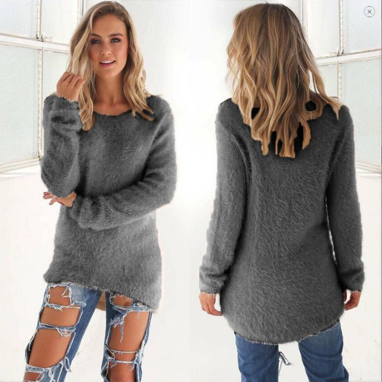 Women's Fashion Solid Color Long Sleeve Tops