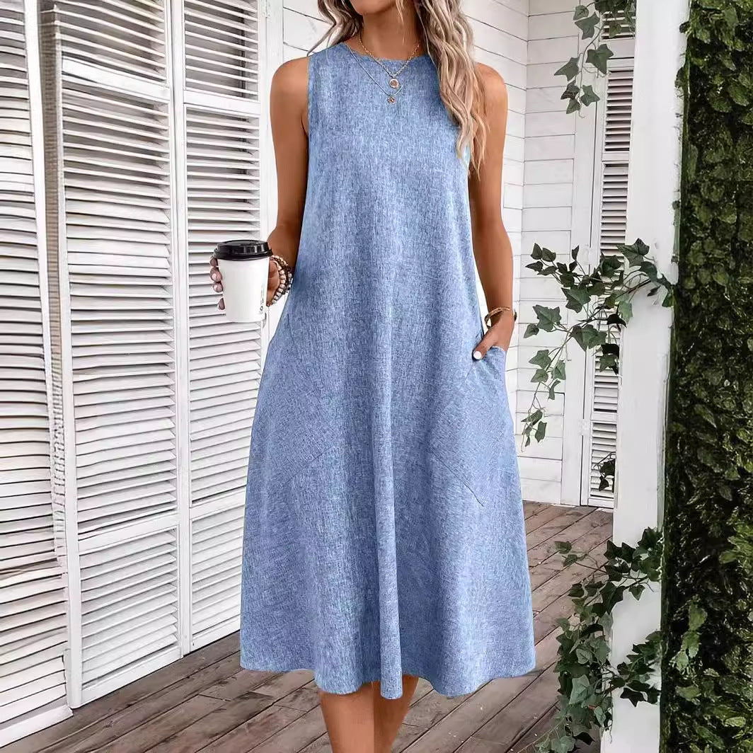 Robe tricotée ample et confortable pour femmes, vêtements à la mode