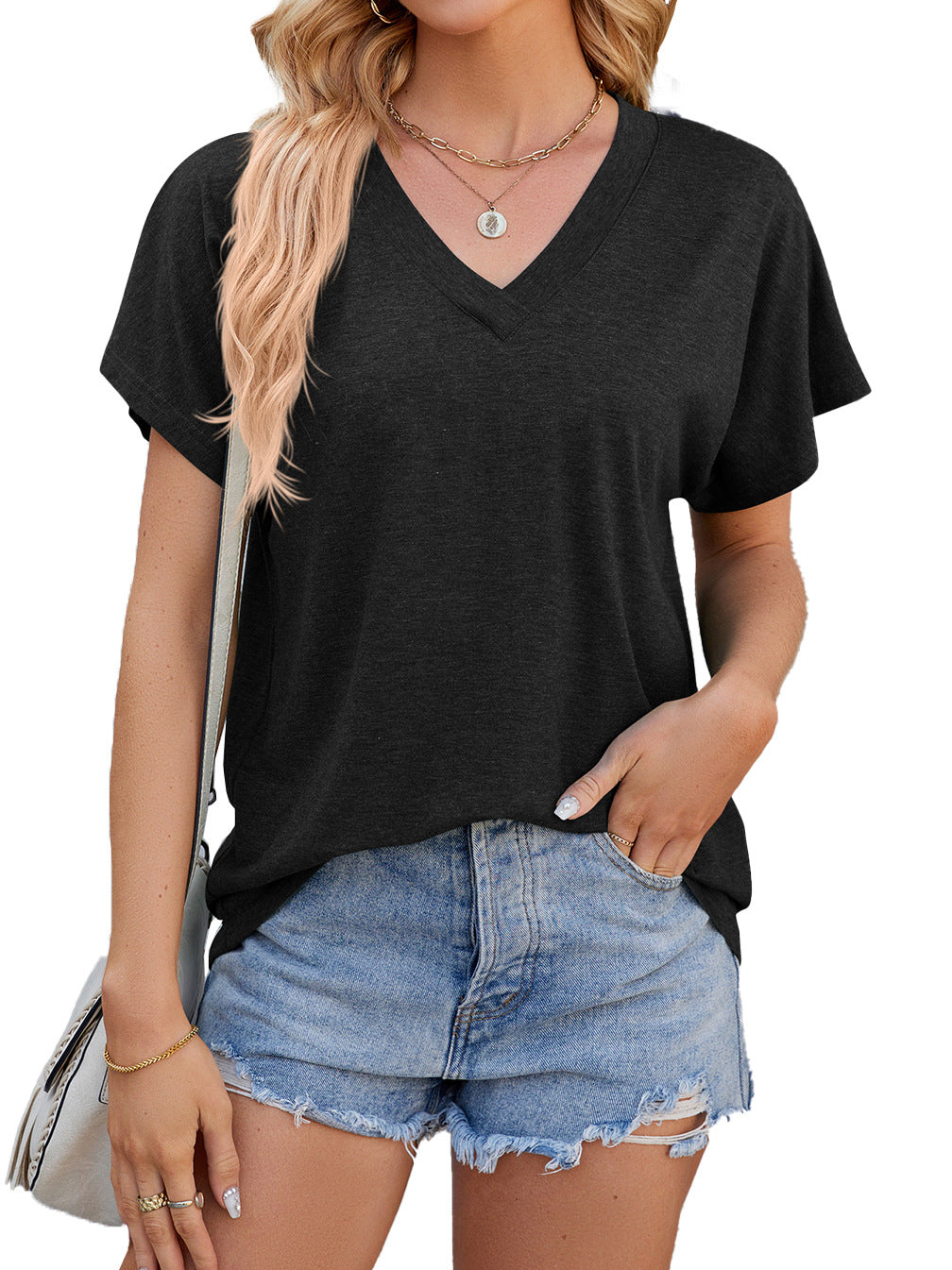 Women's Fashion Summer Loose Sleeve T-shirt Blouses