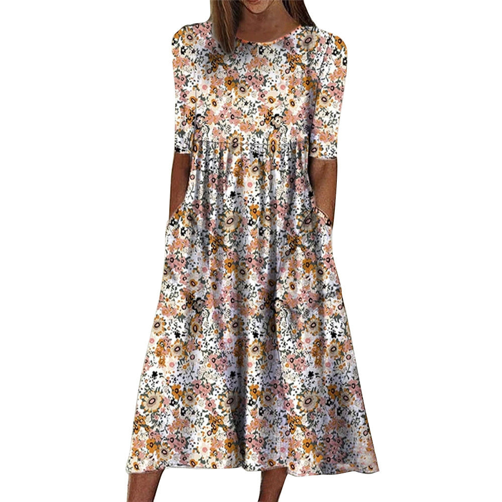 Women's Summer Printed Dress For Woman Loose Dresses