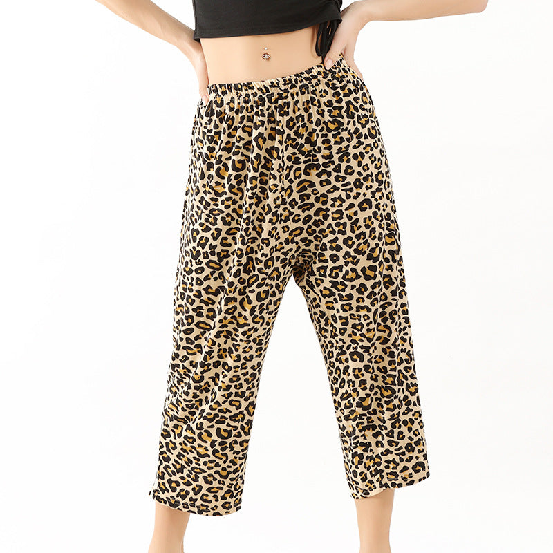 Women's And Thin High Elastic Casual Base Home Loose Pants