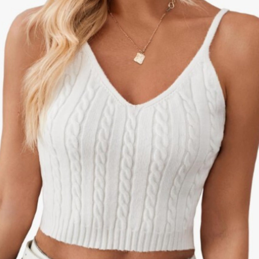 Women's Summer Hot Backless Beach Halter Knitted Tops