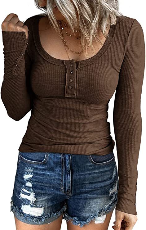 Women's Autumn Button Color V-neck Long Sleeve Vests