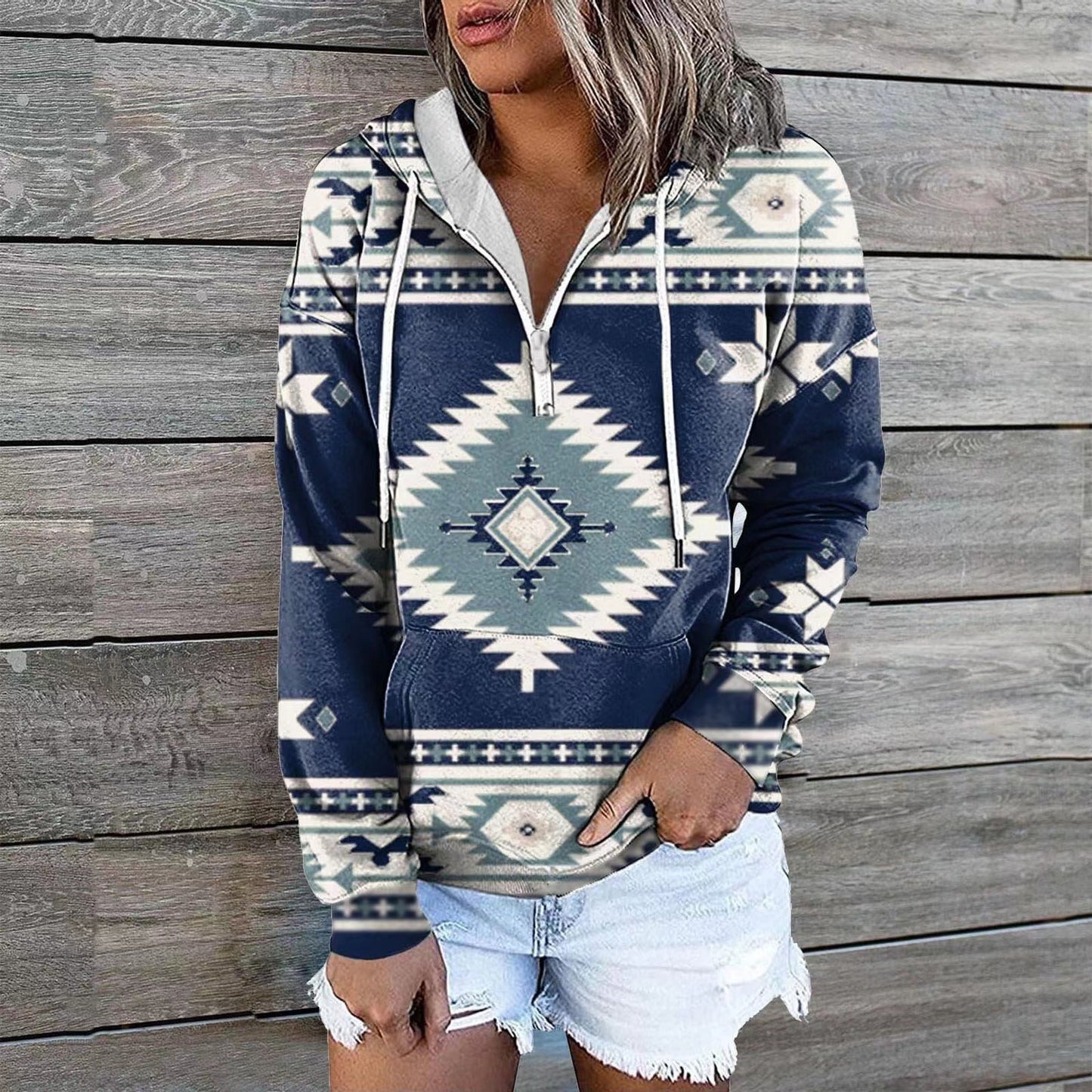 Attractive Graceful Women's Glamorous Ethnic Hoodie Sweaters