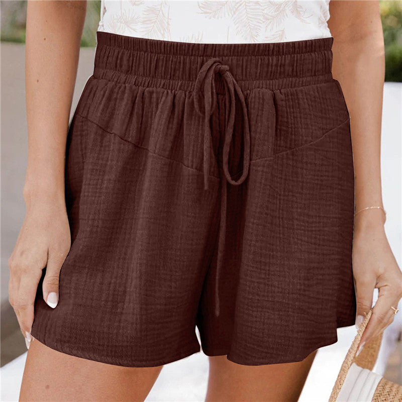 Women's Summer Loose Double-layer Casual Wide-leg Shorts