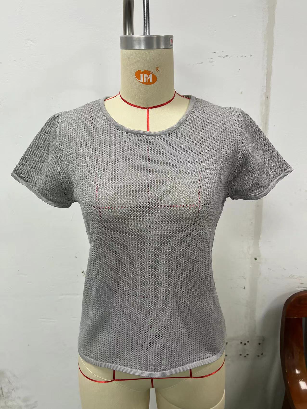 Sexy Mesh Wear Breathable Sports Translucent Knitwear