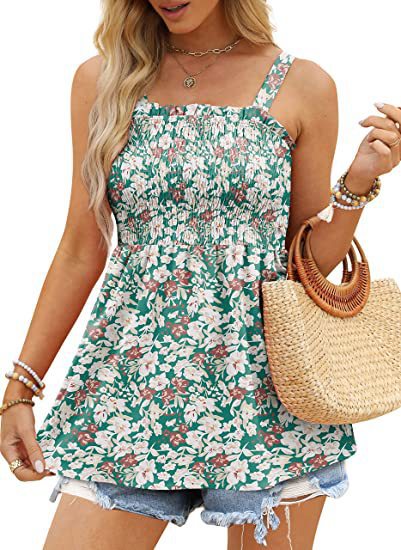 Versatile Cool Pretty Summer Camisole Ruffled Tops