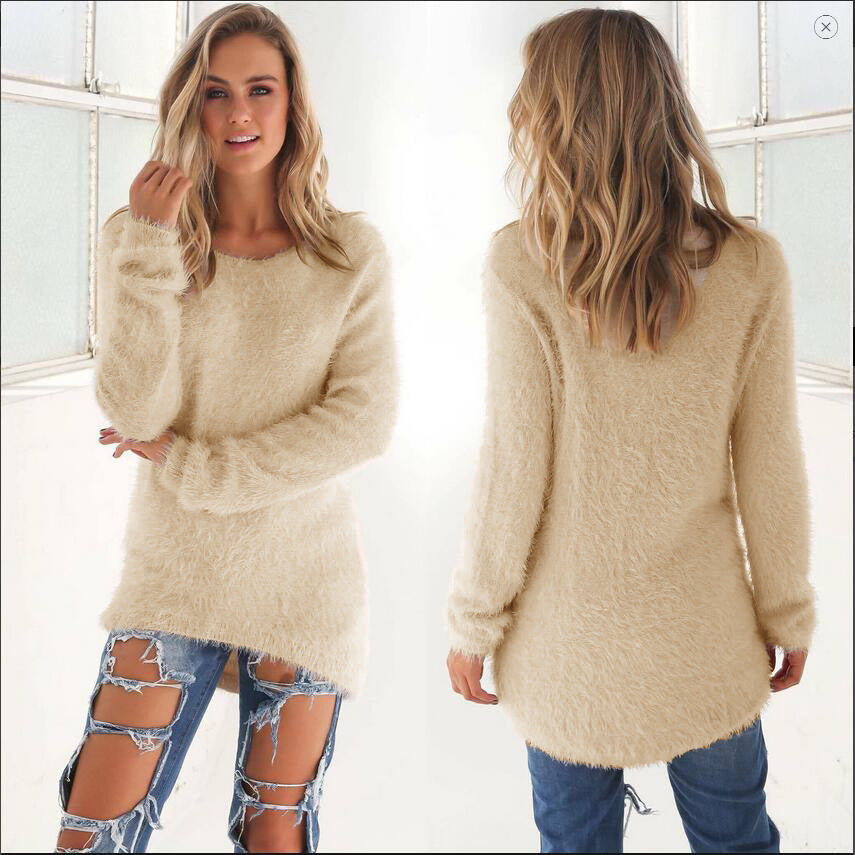 Women's Fashion Solid Color Long Sleeve Tops