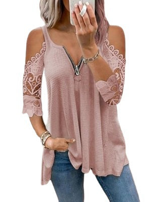 Women's Popular Hollow-out Camisole Lace Sleeve Knitted Vests