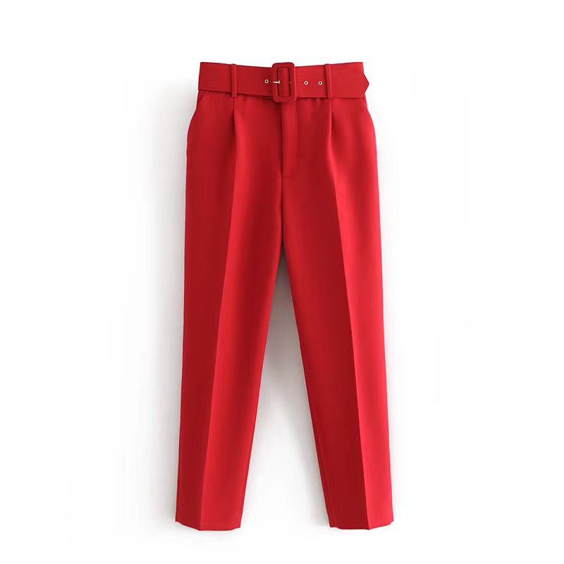 Casual Micro Elastic Slim Fit Figure Flattering Pants