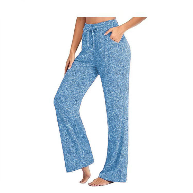 Stylish Women's Casual Yoga Trousers Wide-leg Pants