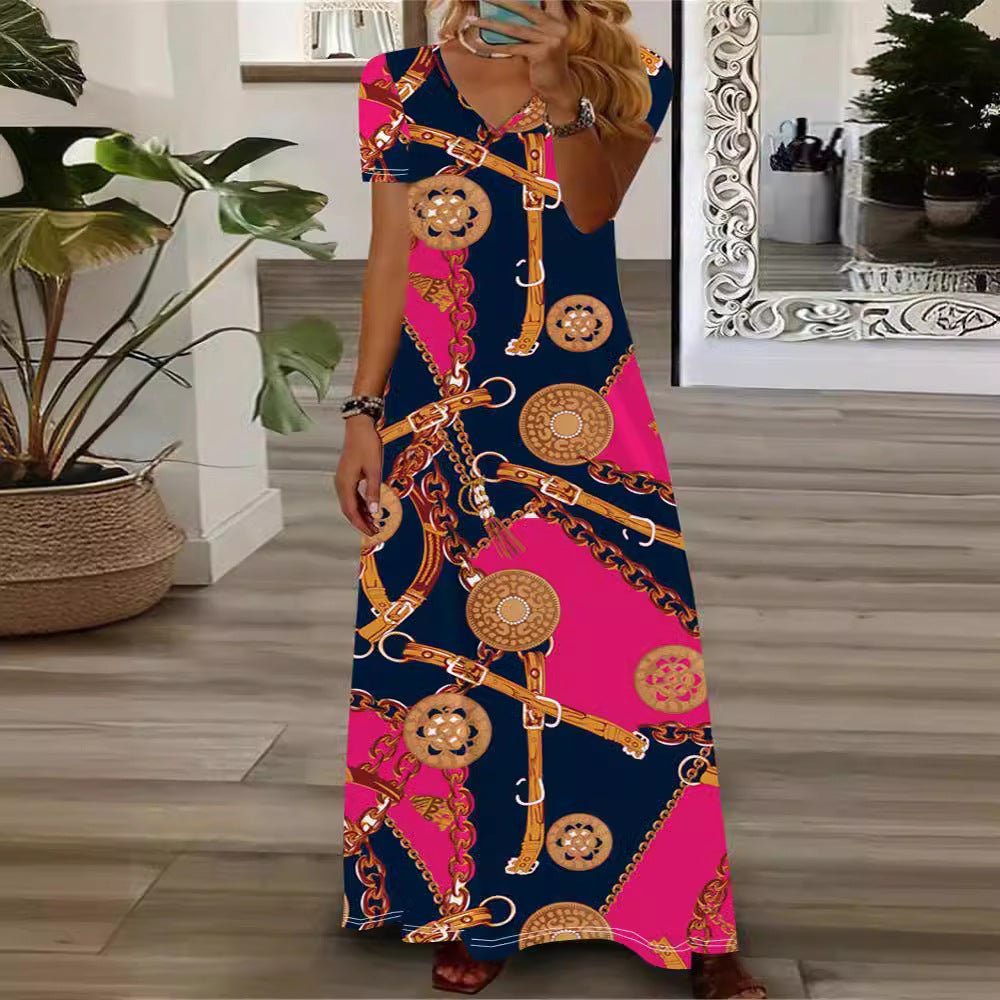 Women's Casual Printed National Fashion Dress Dresses