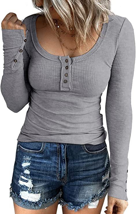 Women's Autumn Button Color V-neck Long Sleeve Vests