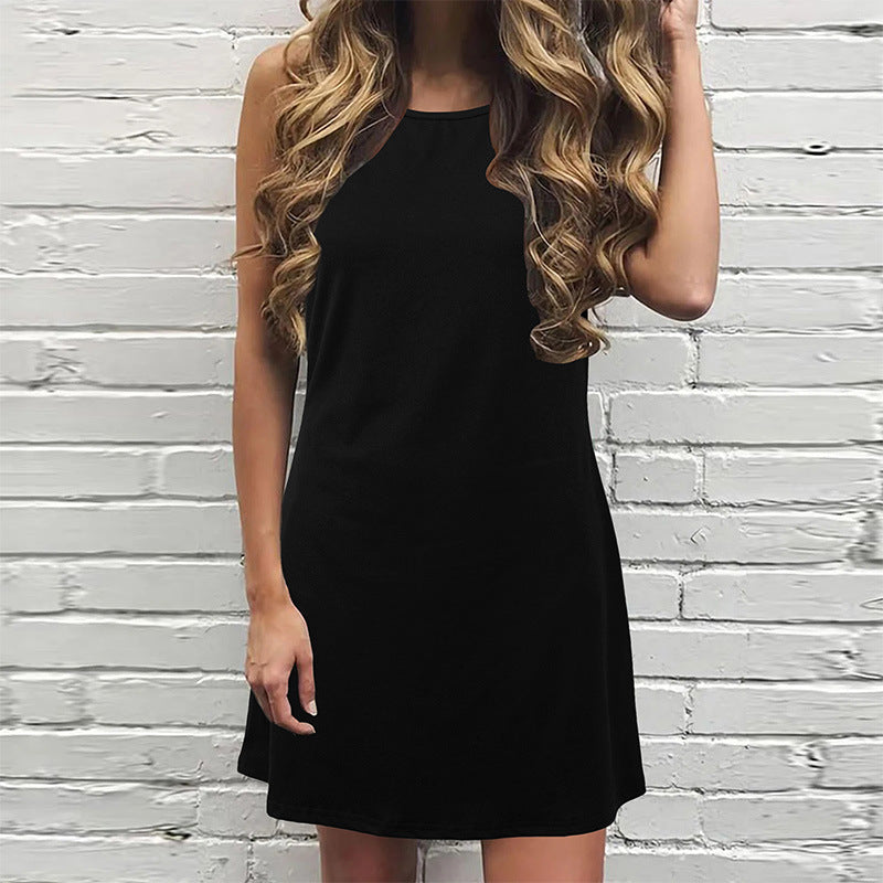 Women's Attractive Little Black Group Dress Vests