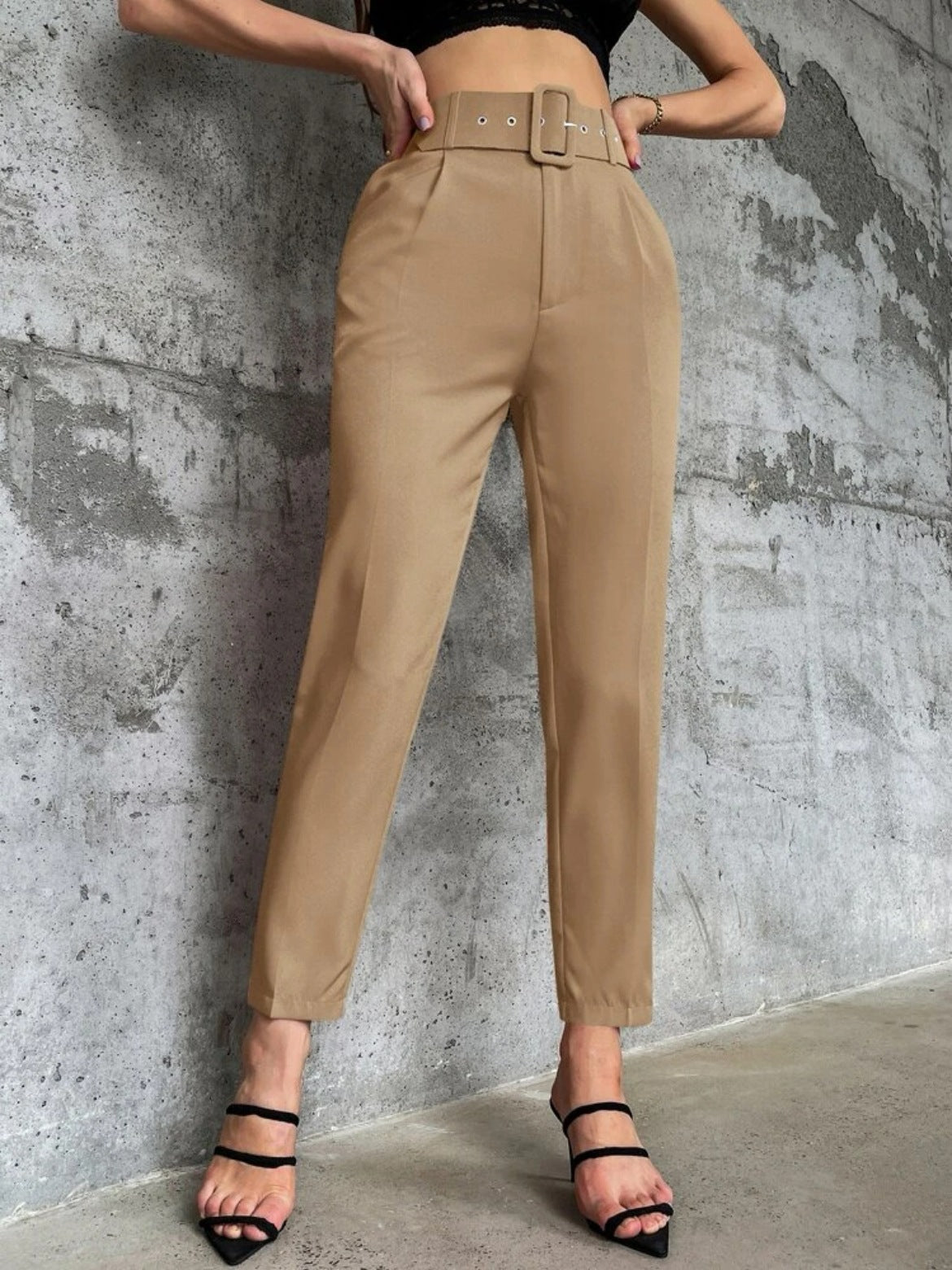 Casual Micro Elastic Slim Fit Figure Flattering Pants