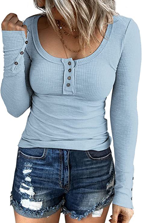 Women's Autumn Button Color V-neck Long Sleeve Vests