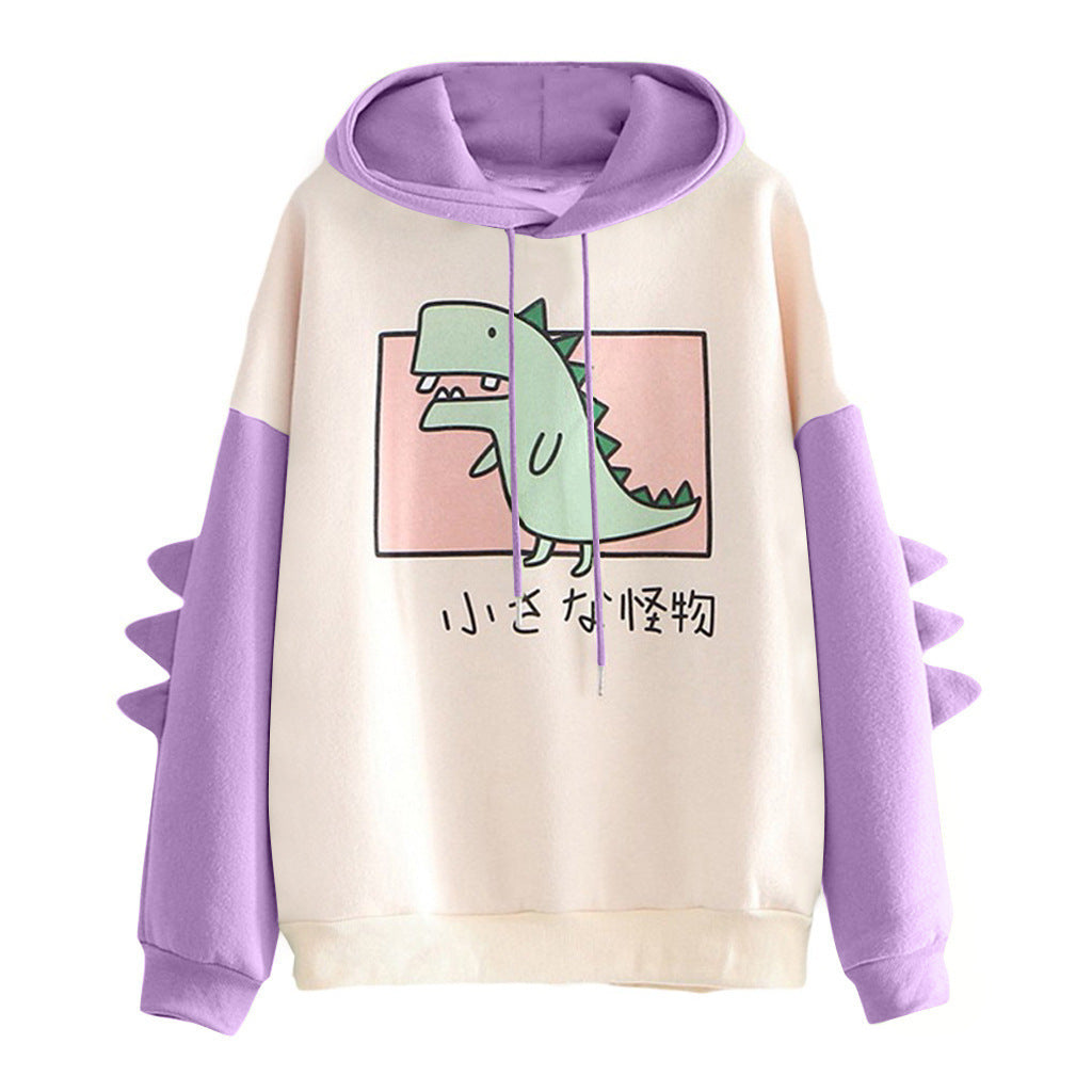 Strapazierfähige Winterpullover für Damen mit Dinosaurier-Print