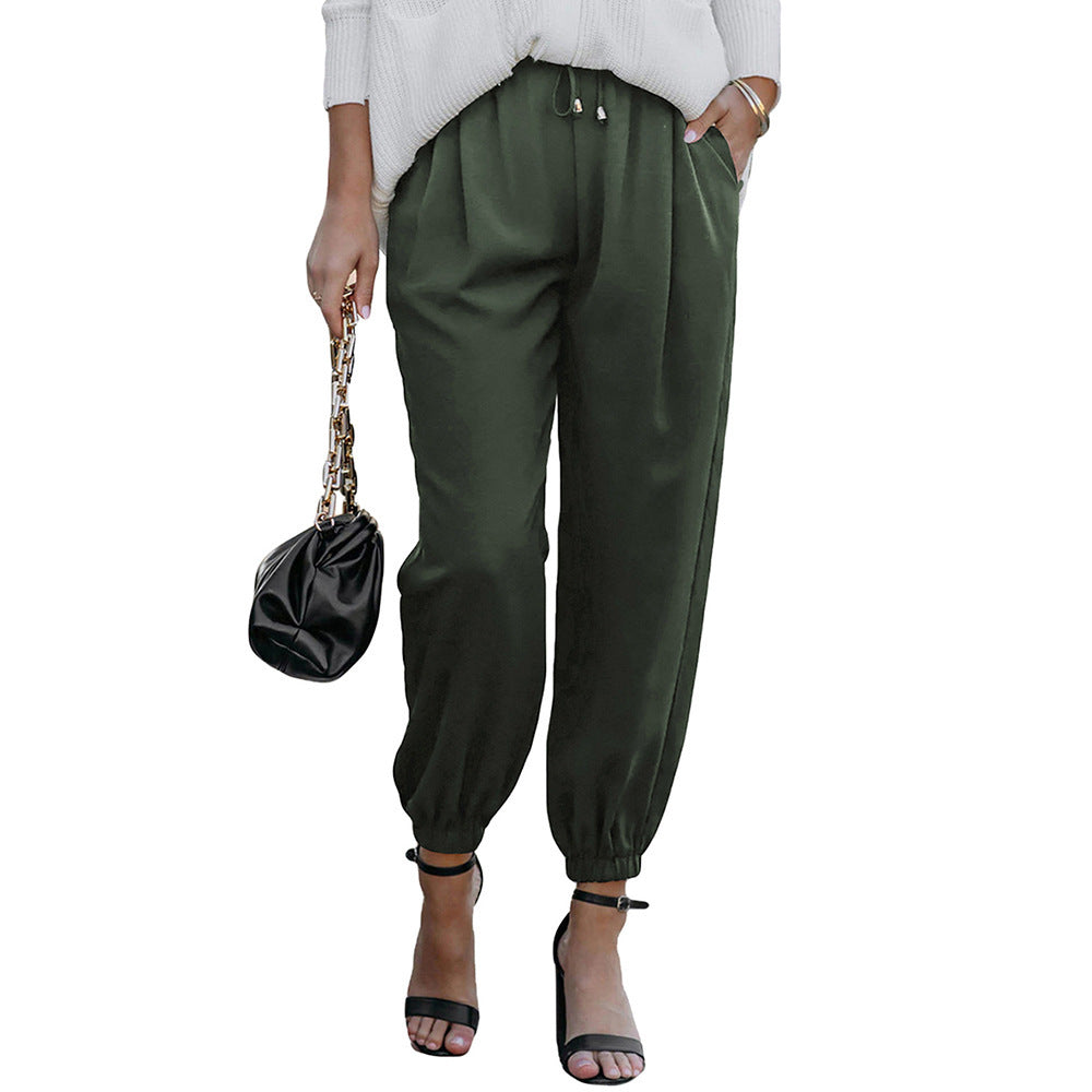 Women's Skinny Jogger Pure Color Elegant Trousers Pants