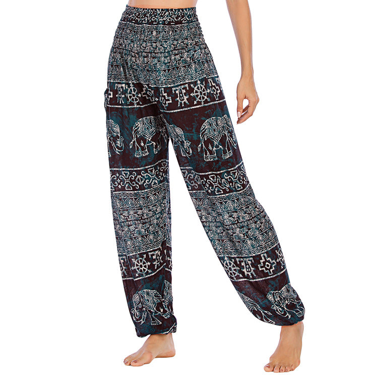 Attraktive Elefanten Yoga Pumphose Freizeithose