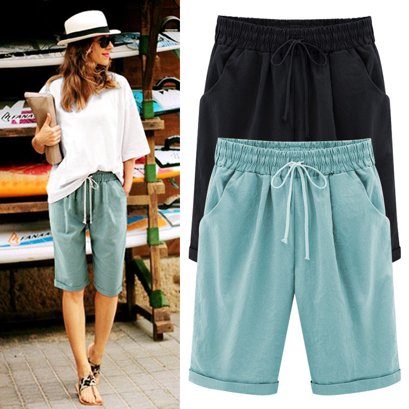 Women's Summer Casual Cropped Thin Outer Wear Pants