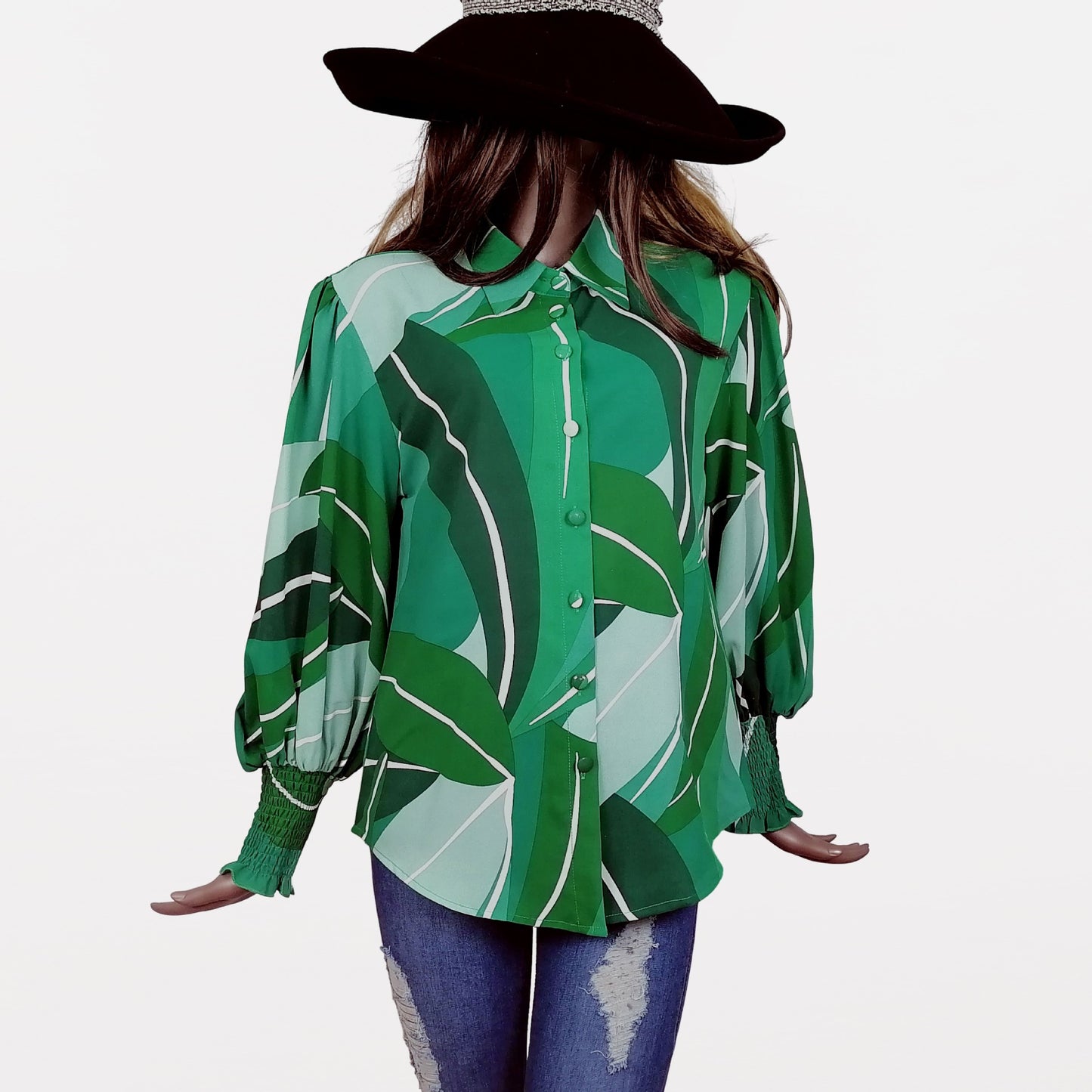 Glamorous Slouchy Classic Long Sleeve Printed Blouses