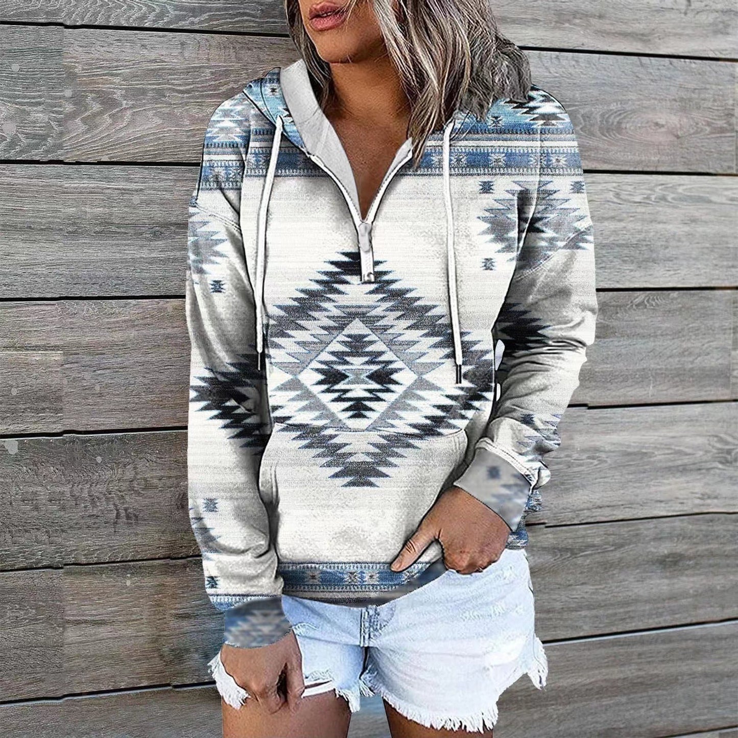 Attractive Graceful Women's Glamorous Ethnic Hoodie Sweaters