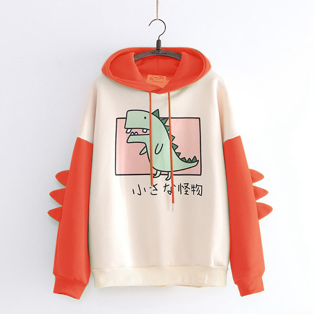 Durable Women's Printed Dinosaur Color Winter Sweaters