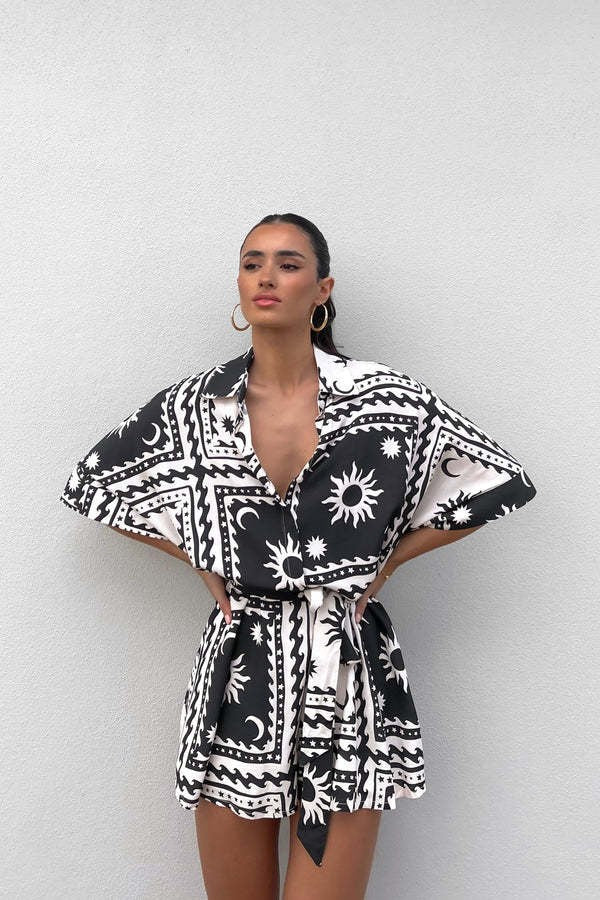 Women's Classy Summer Geometric Printed Sexy Jumpsuits