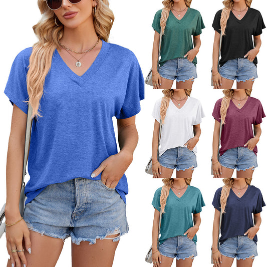 Women's Fashion Summer Loose Sleeve T-shirt Blouses