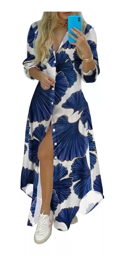 Women's Stylish Classic Casual Printed Dress Dresses