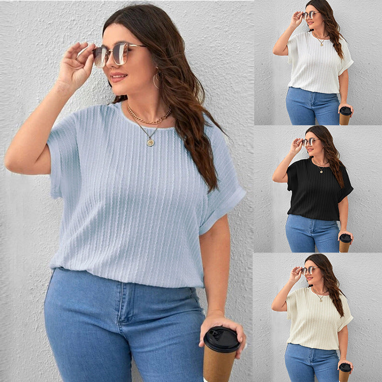 Women's Wear Summer Solid Color Sleeve Blouses