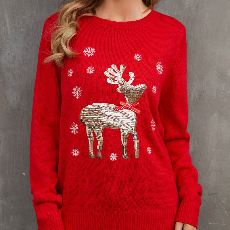 Charming Women's Christmas Winter Pullover Fashion Knitwear