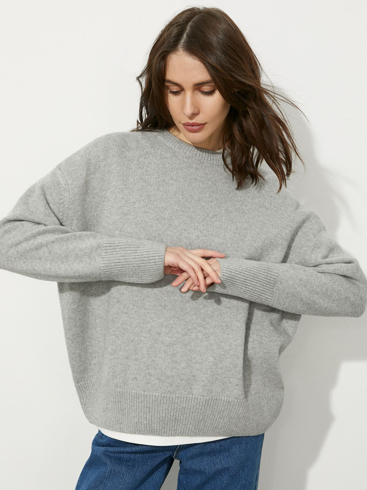 Pull russe à col rond pour femmes, ample, pour pulls