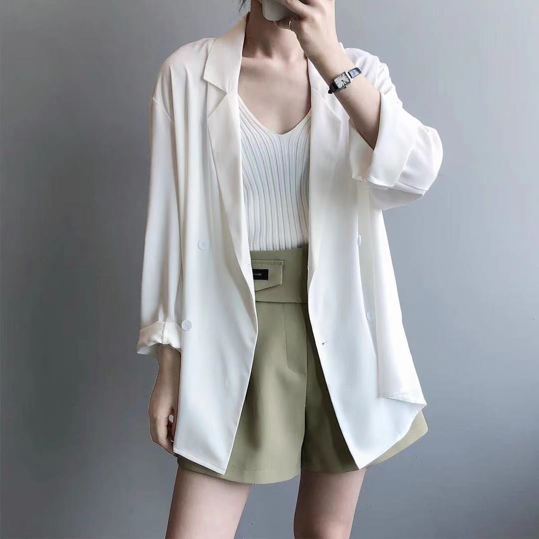 Durable Comfortable Women's Thin Loose Small Blazers